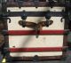 1900 ' S Antique Yale & Towne Steamer Trunk Chest W/ Wood Brass 1900-1950 photo 3
