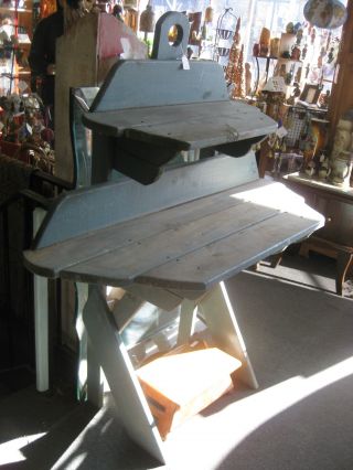 Charming Vintage Shabby Potting Stand/ Display Stand photo