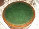 Antique Mahogany Leather Top Rotating Cocktail Table 1900-1950 photo 1