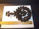 Antique Vm Cast Iron Eagle On A Heart In A Circle Of Leafs Trivets photo 3