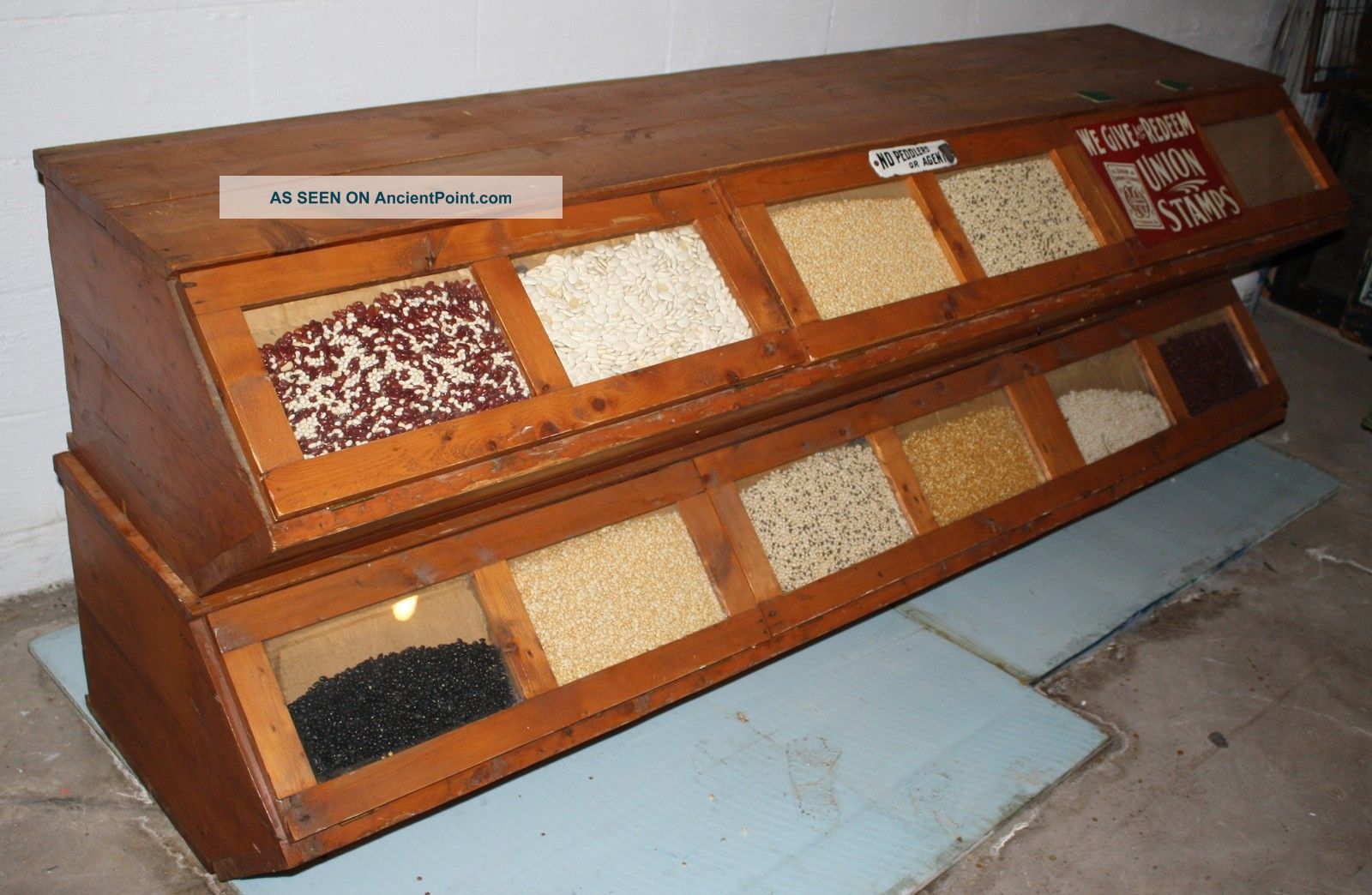 Vintage Country Store/seed Display Case Counter 1900-1950 photo