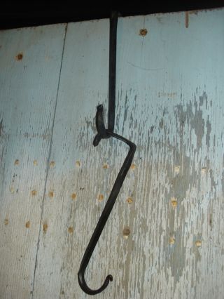 Over The Door Hooks,  Very Useful,  Hand Wrought Iron,  Blacksmith Made photo