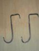 Over The Door Hooks,  Very Useful,  Hand Wrought Iron,  Blacksmith Made Primitives photo 2