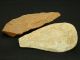2 Lower Paleolithic Paleolithique Quartzite Hand Axes - 700000 To 100000 Bp - Sahara Neolithic & Paleolithic photo 1