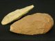 2 Lower Paleolithic Paleolithique Quartzite Hand Axes - 700000 To 100000 Bp - Sahara Neolithic & Paleolithic photo 2