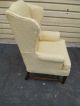 51651 Pair Henredon ?? Wing Chair S Armchair S With Slip Covers Post-1950 photo 3