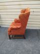 51651 Pair Henredon ?? Wing Chair S Armchair S With Slip Covers Post-1950 photo 7
