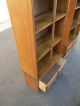 51249 Pair Ethan Allen ?? Maple Bookcase Cabinet S With Drawer Post-1950 photo 9