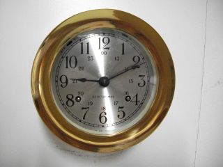 Vintage Seth Thomas Ships Clock Clean In Fine Working Condition photo