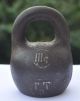 1900 Imperial Russia Antique Solid Cast Iron Scales Weight Marked 3 Pounds Primitives photo 1