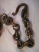 Antique 19th C Judaica Bronze European Shabbat Sabbath Hanging Oil Lamp Judaica Metalware photo 5