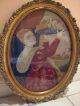 Extraordinary 19th C Antique Needlepoint/petit Point French Tapestry Figurines photo 6