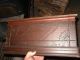 Antique Treadle Sewing Machine Cherry Cabinet Coffin Cover Top Sewing Machines photo 1