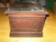 Antique Treadle Sewing Machine Cherry Cabinet Coffin Cover Top Sewing Machines photo 7