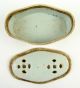 Antique Polychrome Chinese Porcelain Cricket Cage Or Box With Dragon Boxes photo 4