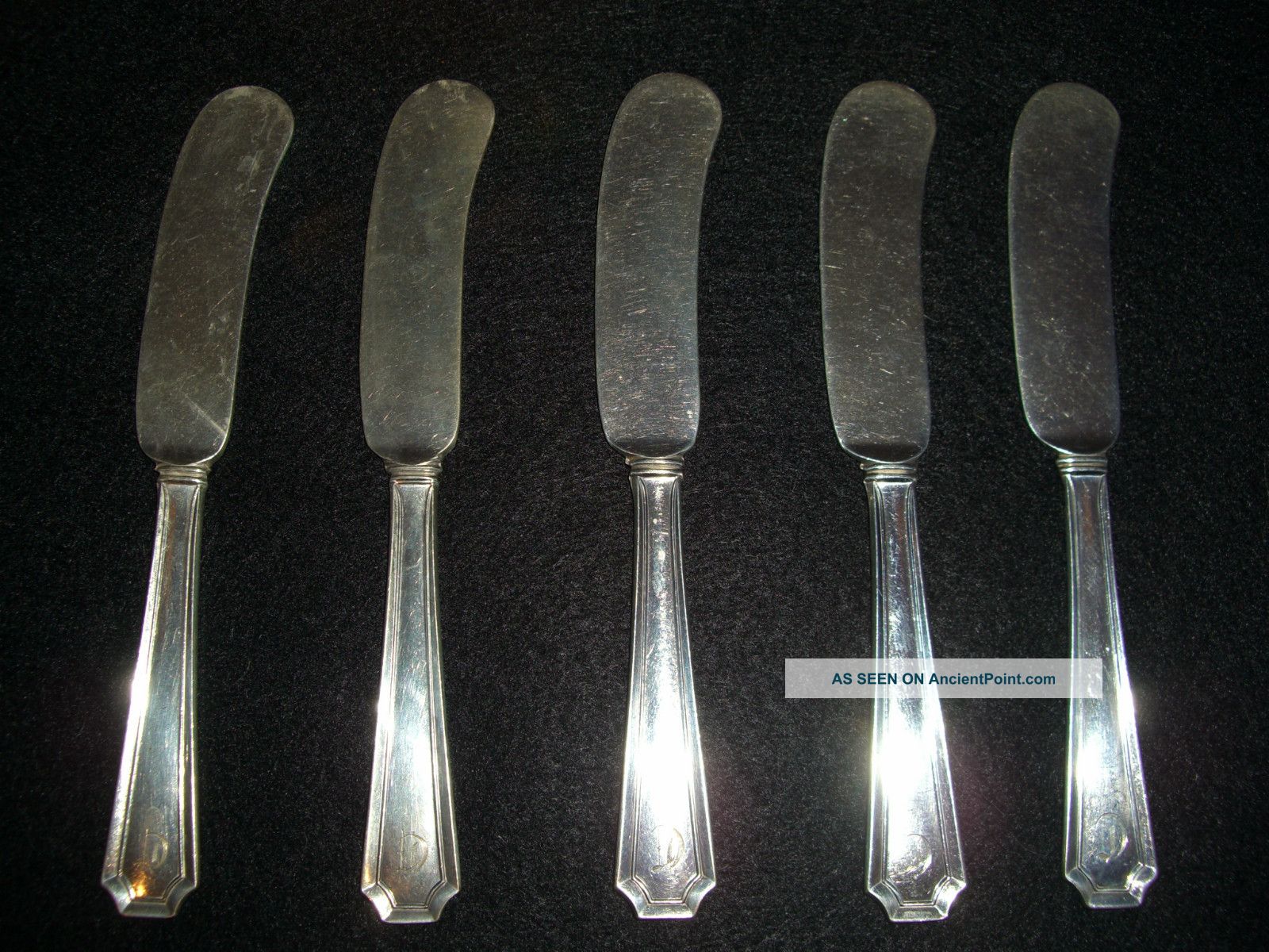 5 Fairfax Sterling Silver Butter Knives By: Gorham Gorham, Whiting photo