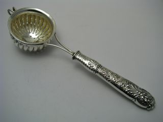 Silver Plated Sugar Sifter Tea Lemon Strainer Serving Spoon Ladle Usa 1870s Rare photo