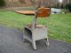 Antique Vintage School House Small Child ' S Desk And Chair Mid Century 1900-1950 photo 6