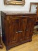 French Oak 3 Door Icebox With Marble Top 1900-1950 photo 3