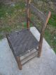 Antique Vintage Shaker Cane Chair Ladder Back Stool Mission Stickley Primitive 1800-1899 photo 1