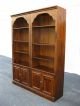 Pair Vintage Bookcases Wood Bookshelf Mid Century Modern 1974 By May Co. Post-1950 photo 1