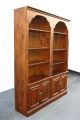 Pair Vintage Bookcases Wood Bookshelf Mid Century Modern 1974 By May Co. Post-1950 photo 2