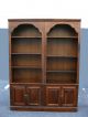 Pair Vintage Bookcases Wood Bookshelf Mid Century Modern 1974 By May Co. Post-1950 photo 3