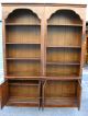 Pair Vintage Bookcases Wood Bookshelf Mid Century Modern 1974 By May Co. Post-1950 photo 4