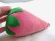 2 Vintage Strawberry Sewing Emery Pin Cushions,  Very Large Size Primitives photo 5