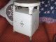 Antique Metal Step Stool,  Ivory Paint,  Kitchen,  Side Door,  Old Rubber Cups, 1900-1950 photo 1