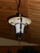 Vintage French Wrought Iron Lantern / Ceiling Light / Hanging Light Chandeliers, Fixtures, Sconces photo 5