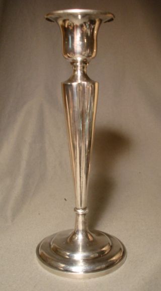 Early 20th C Chinese Export Silver Candlestick Marked photo