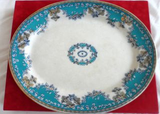 Fantastic Dish Large Platter 19 Th Century Porcelain May Blossom Heinrich H&c photo