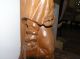 Antique Black Forest Hand Carved Table Lamp. Lamps photo 2
