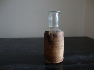 Antique Very Rare Medicine Bottle J.  Swart Pharmaceutist N.  Y.  1860 ' S With Label photo