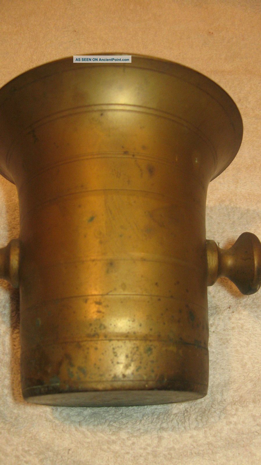 Antique Solid Brass Vintage Mortar Heirloom Other photo