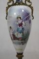 Antique 19thc Porcelain Painting French Champleve Enamel,  Gilt Bronze Ormolu Urn Urns photo 2
