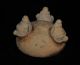 Pre - Columbian Diquis - Chiriqui Rattle Leg Tripod Bowl 3 1/4 