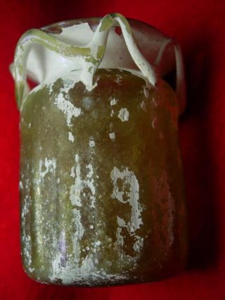 73.  3 Mm Ancient Roman Early Islamic Glass Perfume Flack 2 - 7 Ad 5 photo