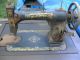 Antique White Rotary Sewing Machine And Cabinet, Sewing Machines photo 1