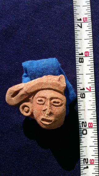 Precolumbian Sculpture 19,  Teotihuacán,  Mexico,  Head,  Probably 1,  500+ Yrs Old photo