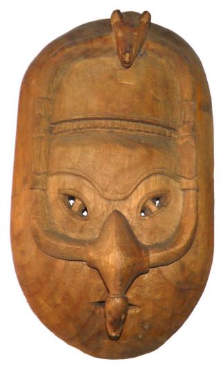 An Old Tribal Primitive Sepik Mask From Papua New Guinea Circa Early 1960 ' S photo