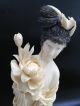 Tall Fine Old China Chinese Carved Faux Ivory Bone Guanyin Guan Kwan Yin Other photo 1