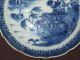 Pretty 18th C Chinese Export Qianlong Blue White Porcelain Saucer Plate Vase Porcelain photo 3