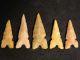 Of Five G - 8 Ancient Arrowheads Or Points Neolithic & Paleolithic photo 1