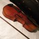 Antique J.  H.  Z.  Violin,  Bow And Hard Case For Restoration Pre 1900. String photo 5