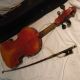 Antique J.  H.  Z.  Violin,  Bow And Hard Case For Restoration Pre 1900. String photo 7
