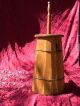 Wooden Country Charm Butter Churn With Lid & Dasher Primitives photo 3