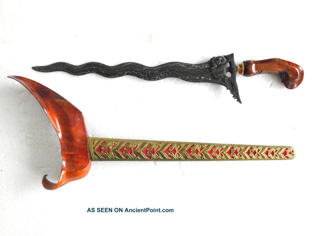 Unusual New Keris Sempana 9 Luk Kriss Kris Eliphant Elefant Ig57 Pacific Islands & Oceania photo