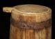Antique Primitive Tall Wooden Storage Bucket & Lid; Looks Like Old Butter Churn Primitives photo 2